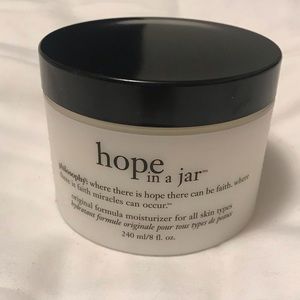 NEW. Never used. Huge 8oz Philosophy Hope In A Jar